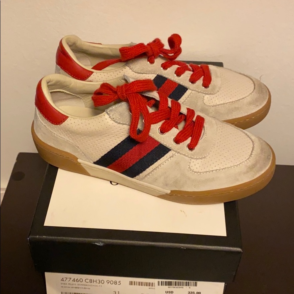 Children Gucci suede sneakers - Picture 2 of 4